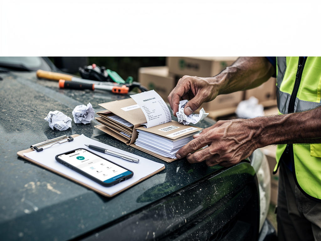 Receipt Organizing Tricks for Field Workers (Landscapers, Trades, Delivery)